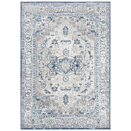 Safavieh 11 x 15 ft. Brentwood Power Loomed Rectangle Area Rug Light Grey & Blue BNT851G-1115